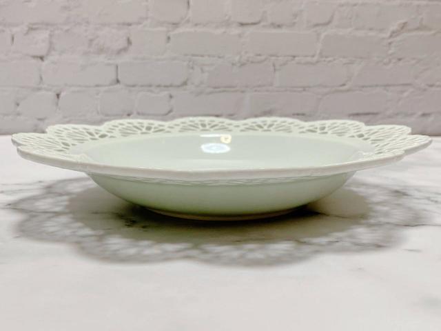 【Francfranc（フランフラン）】パニエ ディーププレート レース ミント／税込1,400円