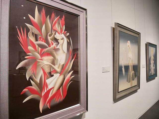 東郷青児《花炎》1965年　SOMPO美術館