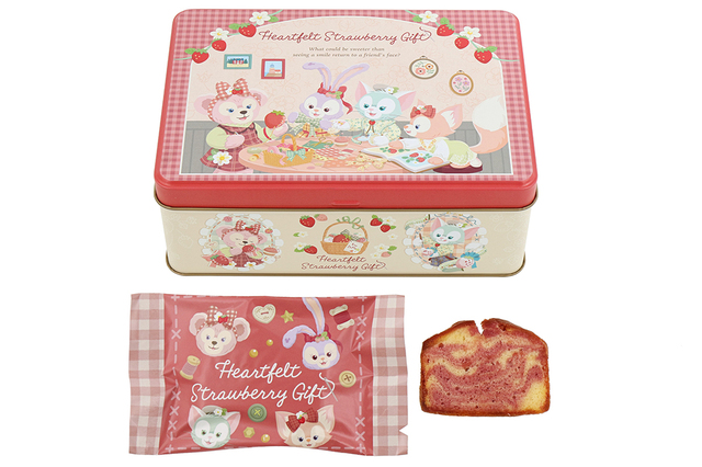 「ダッフィー＆フレンズのハートフェルト・ストロベリーギフト」パウンドケーキ