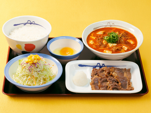  チゲ牛カルビ焼肉膳生野菜セット