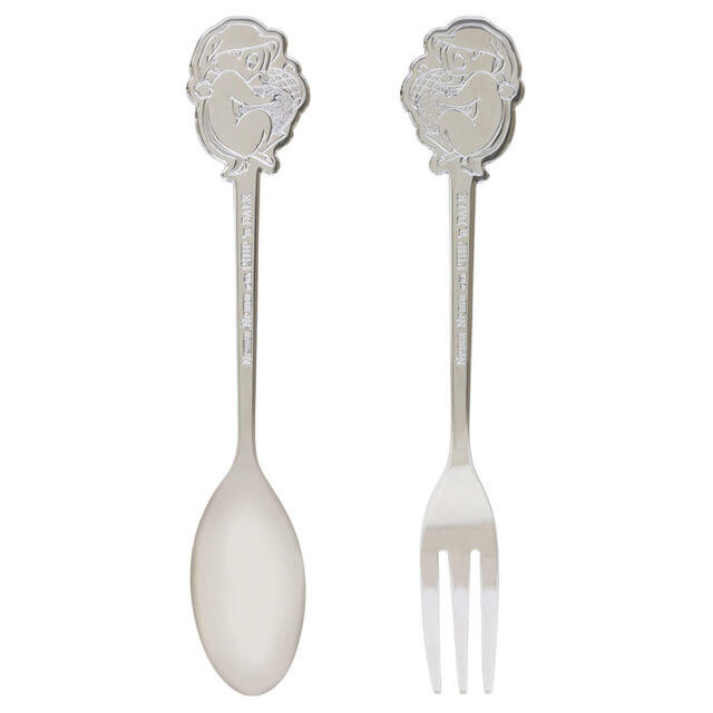 カトラリーセット 1,800円|東京ディズニーリゾート「すやすや寝ているチップとデールがデザインされたグッズ」|販売店舗:東京ディズニーランド「ホームストア」、東京ディズニーシー「エンポーリオ」|発売日:2024年11月21日(木)