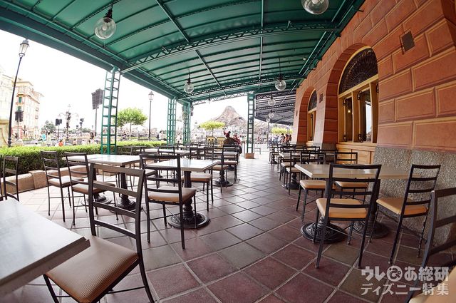 カフェ・ポルトフィーノのテラス席