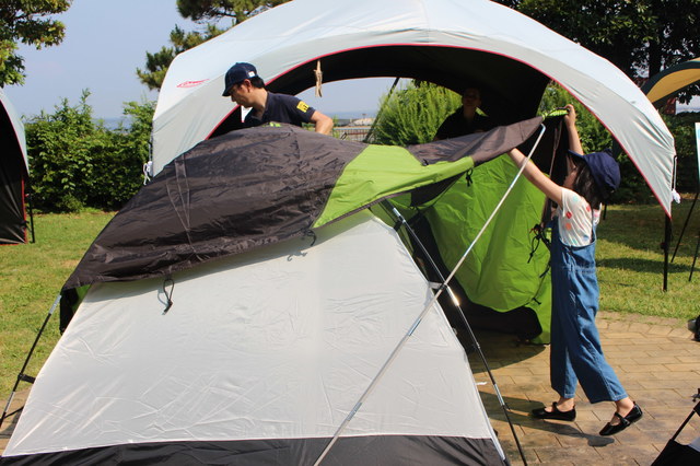 テントの完成です！