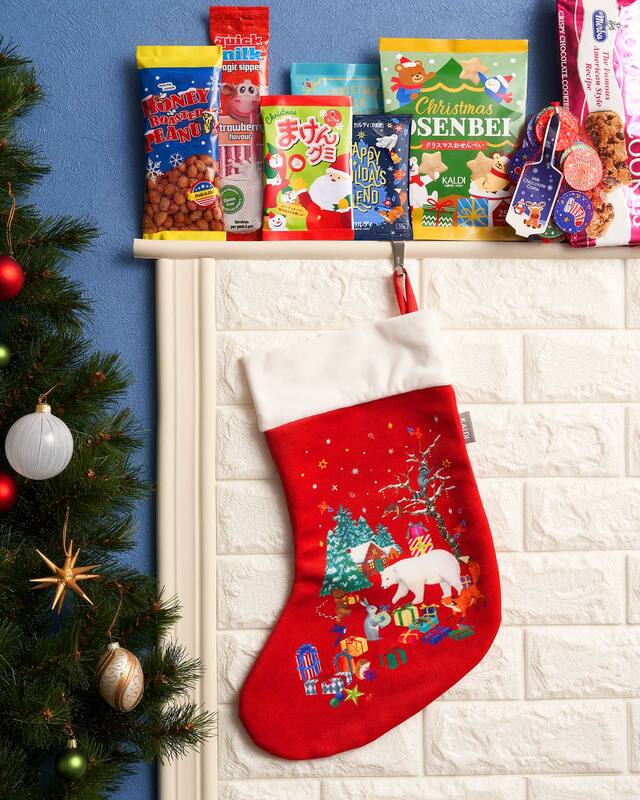 「オリジナル クリスマスソックス」＜税込¥1,134＞【カルディのクリスマスアイテム】