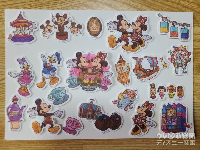 東京ディズニーランド37周年グッズ　シール500円