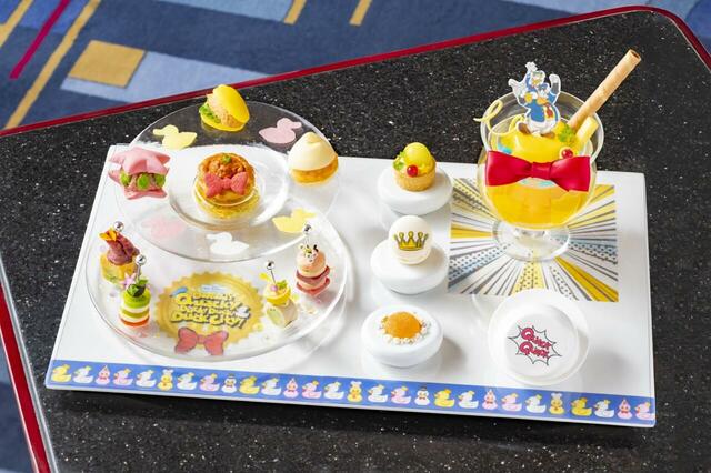 （2025年4月1日～5月15日）ハイピリオン・ラウンジ　ディズニー・パルパルーザ“ドナルドのクワッキー・ダック！ダック！ダックシティ”プレミアムスウィーツセット
