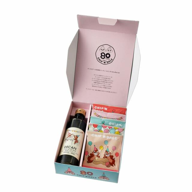 【UCC】チップ＆デール ドリップコーヒー・カフェオレベース セット カフェインレス CHIP ‘n DALE 80 years｜3,240円 (税込)