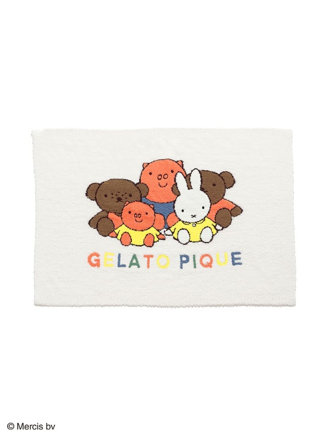 【gelato pique×ミッフィー】「【Dick Bruna】ベビモコワンポイントジャガードブランケット」¥11,550