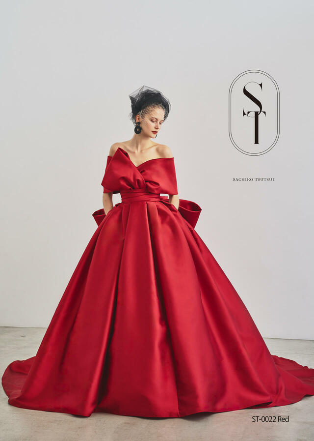 【クラウディア】ST新作ウェディングドレス｜ST-0022_Red