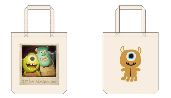 トイ・ストーリー / モンスターズ・インク / モンスターズ・ユニバーシティ トートバッグ」税込み2,200円