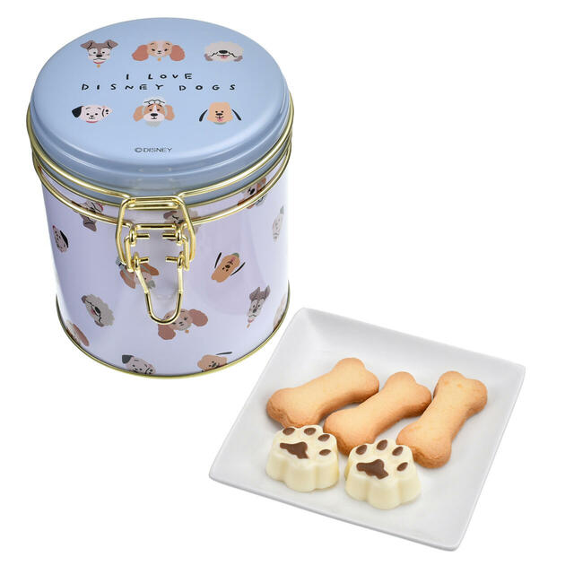 ディズニーキャラクター クッキー・チョコレート セット キャニスター缶入り I LOVE DISNEY DOGS 1,600円