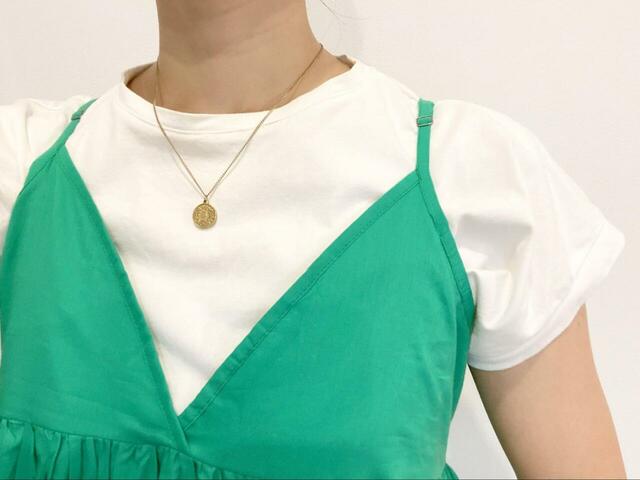 【coca キャミワンピース】腕の露出を控えたい人はTシャツ合わせがおすすめ！