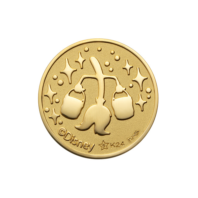「ミッキーマウス90周年デザイン特別限定純金メダル ファンタジア」 価格:105,000 円(税込)|GINZA TANAKA