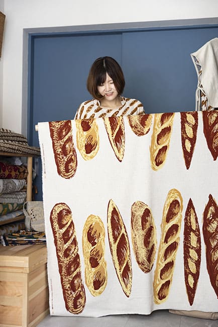 【『MOE2024年11月号』（白泉社）】パンの絵柄が大人気！gochisouの幸せになるファブリック