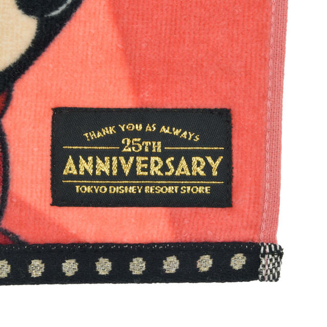 【東京ディズニーリゾート店限定】ミニー ミニタオル 東京ディズニーリゾート店25周年記念 900円