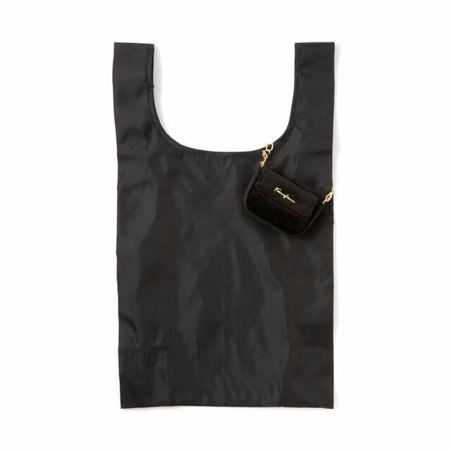 【Francfrancのバッグ売上ランキング 2位】「バッグチャームエコバッグ バッグ ブラック」1,700円（税込）