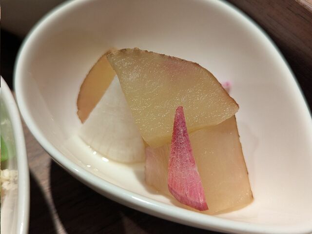 【軽井沢マリオットホテル】ファスティング食のメニュー「ヤーコンの酢の物」