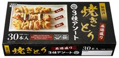【業務スーパー 肉系商品 人気ランキング 7位】「焼きとり串3種アソート(加熱済・タレ無)」760g(30本入) 969円(税込)