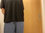 【ユニクロ（UNIQLO） シアークルーネックＴ】Lだと少しゆるめに着られました