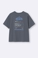 【GU×パペットスンスン】「グラフィックT パペットスンスン」1,490円/バックプリントにアイスクリームショップのレシートをプリント