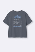 【GU×パペットスンスン】「グラフィックT パペットスンスン」1,490円/バックプリントにアイスクリームショップのレシートをプリント