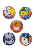 カンバッジセット 1,000円｜5個セット、直径約3cm｜東京ディズニーリゾート「ディズニー・ハロウィーン」2019 スペシャルグッズ｜販売店舗：東京ディズニーランド「グランドエンポーリアム」、東京ディズニーシー「エンポーリオ」