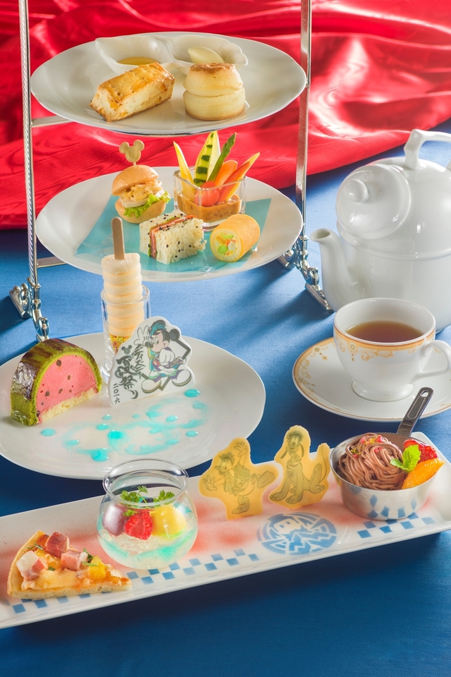 「ドリーマーズ・ラウンジ」“ディズニー夏祭り”アフタヌーンティーセット   