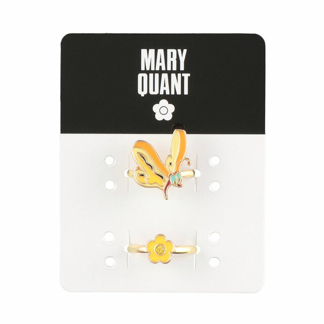 【マリークワント×アリス・イン・ワンダーランド】ブレッドアンドバターフライデザイン リングセット／税込3,520円