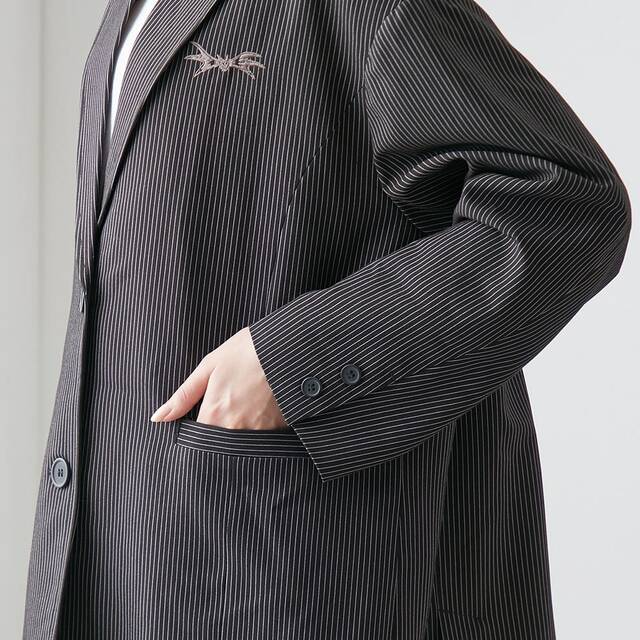 ストライプテーラードジャケット「ナイトメアー・ビフォア・クリスマス/ジャック」|¥ 12,900 (税込)