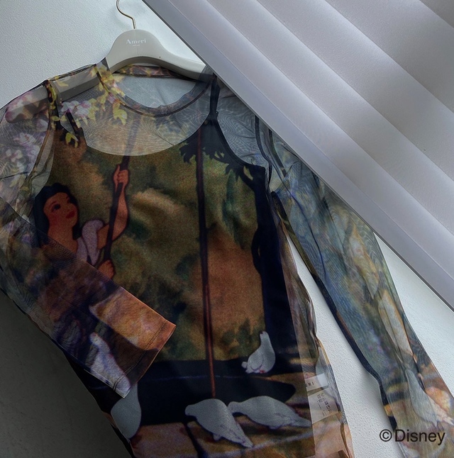 【AMERI】Snow White / SHEER TOP ￥15,400 tax in