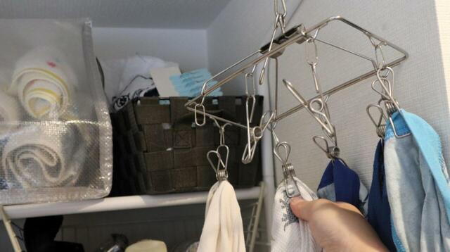 【ニトリ 洗濯機ラック】洗濯機から出して速攻で干せるのがすごい！