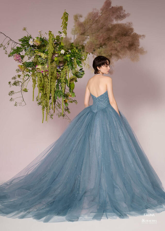 「Irida maison（イリーダメゾン）」新作ウェディングドレス　IM-0036_Blue