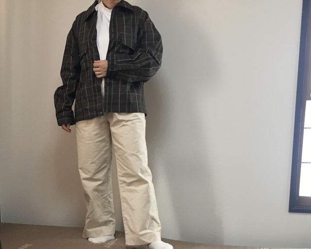 【ワークマン wmbストレッチ起毛リラックスウェア】濃い色のジャケットとの相性◎