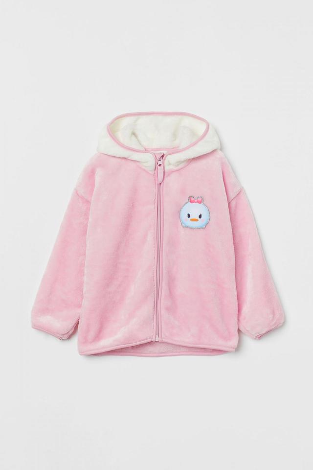 フェイクシアリング ジップアップフーデッドジャケット¥2,499