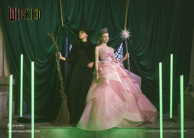 【クラウディア】『ウィキッド』新作ウェディングドレス「WICKED｜KURAUDIA」UNI0001_Pink　UNI0002_Black