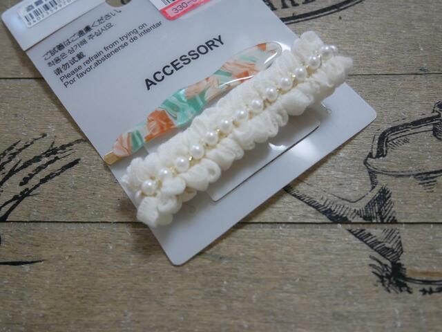 【しまむら】2Pマーブルヘアピン：429円（税込）