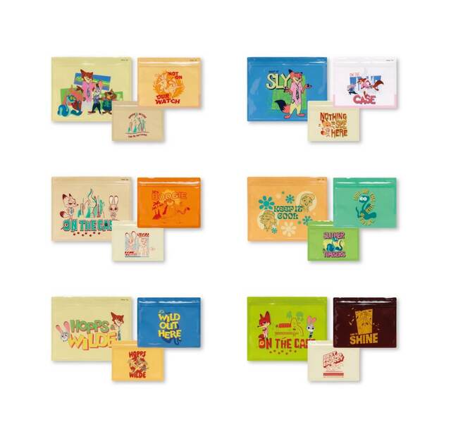 J賞：ジッパーバッグセット｜Happyくじ『ズートピア2』