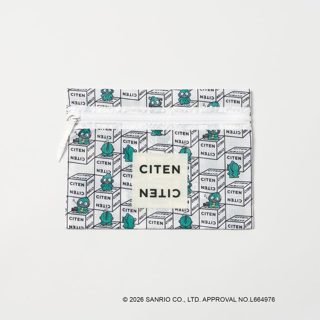 【サンリオキャラクターズ×CITEN】「フラットポーチ」1,980円／ハンギョドン