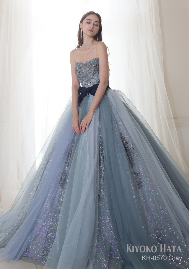 【KIYOKO HATA キヨコハタ】新作ウェディングドレス：KH-0570_Gray