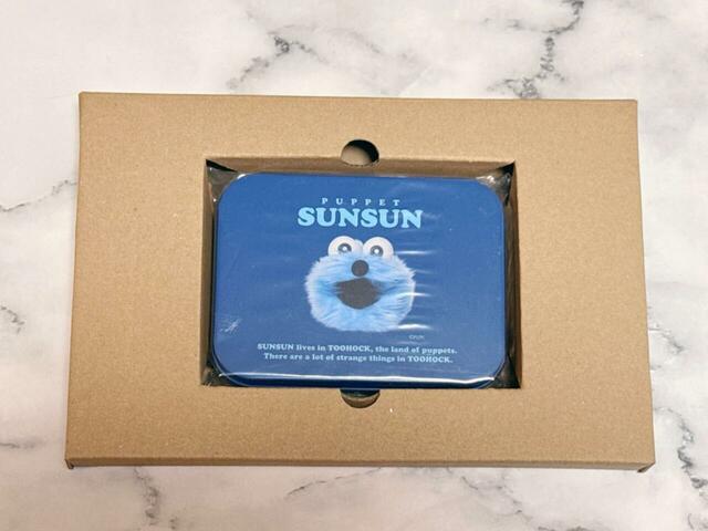 【パペットスンスン かわいくて便利な缶ケース入り ミニ文具セット】いざ開封！