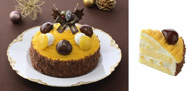 クリスマスモンブラン（5号）　価格：4,428円（税・送料込み）【銀座コージーコーナーオンラインショップ限定「クリスマスケーキ」】