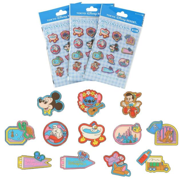 ピンバッジ 1,300円｜東京ディズニーリゾート パークモチーフグッズ｜販売店舗：東京ディズニーランド「グランドエンポーリアム」、東京ディズニーシー「イル・ポスティーノ・ステーショナリー」｜発売日：2025年12月11日（木）