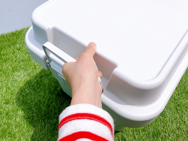 【無印良品 ポリプロピレン頑丈収納ボックス 大 50L】汚れが落ちやすい