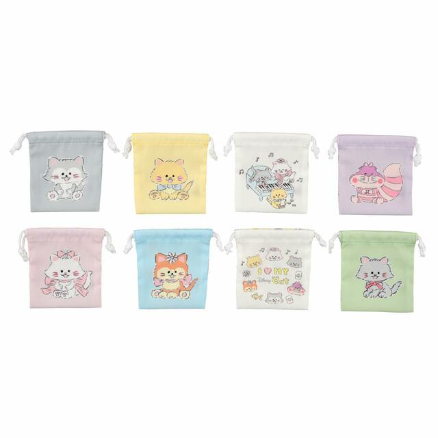 ディズニーキャラクター シークレット巾着 Disney ARTIST COLLECTION by NORIYUKI ECHIGAWA CAT DAY 2023 550円