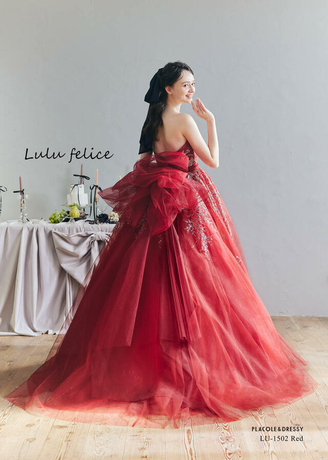 KURAUDIA × PLACOLE & DRESSY(クラウディア×プラコレ)新作ウェディングドレス|LU-1502_Red