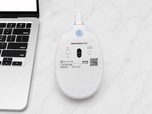 【サンワダイレクト　推し活マウス】マウス裏に電源、Bluetooth/2.4GHz接続切り替えボタンがあります
