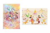 ポストカードセット 600円｜サイズ：（1枚あたり）縦約15×横約10cm、2枚セット｜東京ディズニーリゾート40周年“ドリームゴーラウンド”スペシャルグッズ｜発売日：2023年4月10日（月）｜販売店舗：東京ディズニーランド「グランドエンポーリアム」、東京ディズニーシー「エンポーリオ」