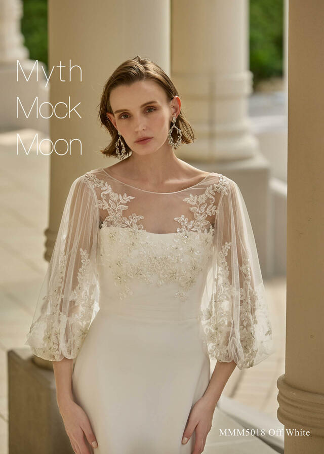 クラウディア「Myth Mock Moon(ミスモックムーン)」新作ウェディングドレス MMM5018_Off White