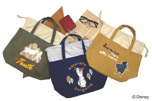 刺繍巾着トート