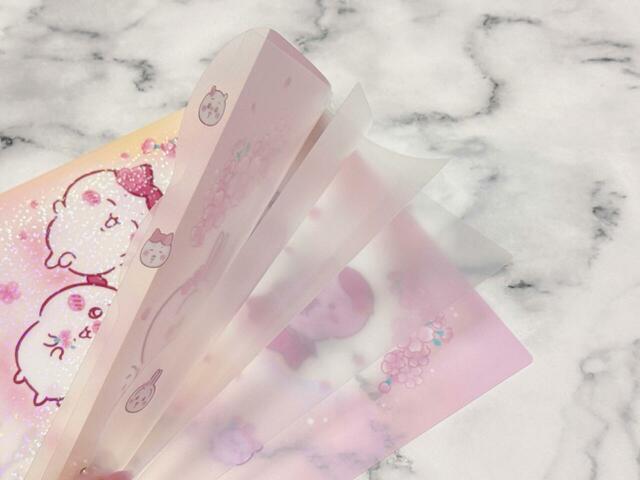 サイズ：（約）縦31×横22.5cm。書類の仕分けに便利なA4サイズの5ポケットタイプのクリアファイル♪